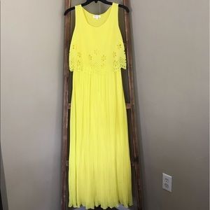 Yellow maxi dress